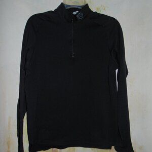 Pearl Izumi Jacket Womens Black 1/2 Zip Cycling Active Stretch Pullover Top L